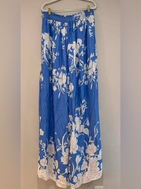 Maeve Printed Fluid Wide-Leg Jumpsuit Maeve by Anthro